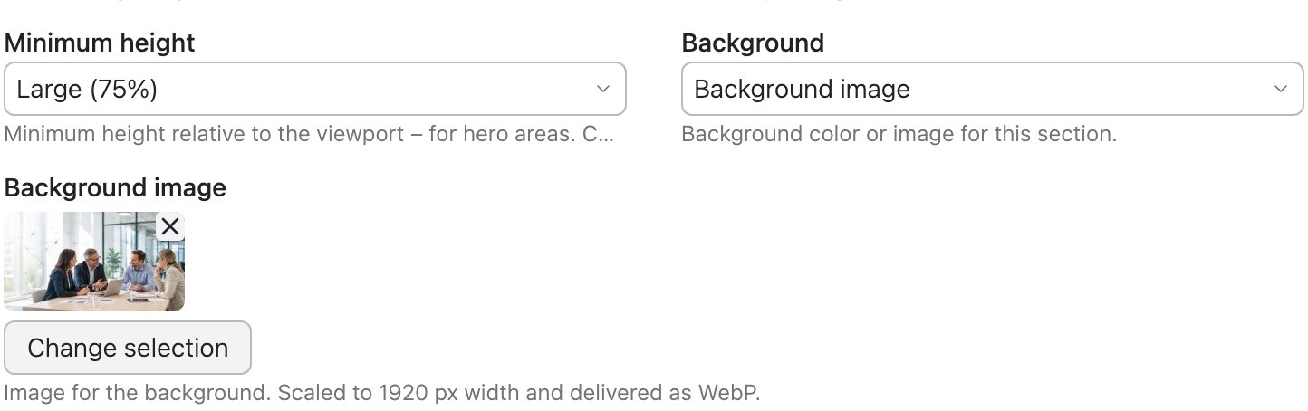 The “Background” field set to “Background image”, with the file picker below